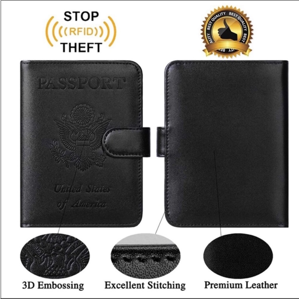 Passport Holder Cover Wallet RFID Blocking Leather *NEW*